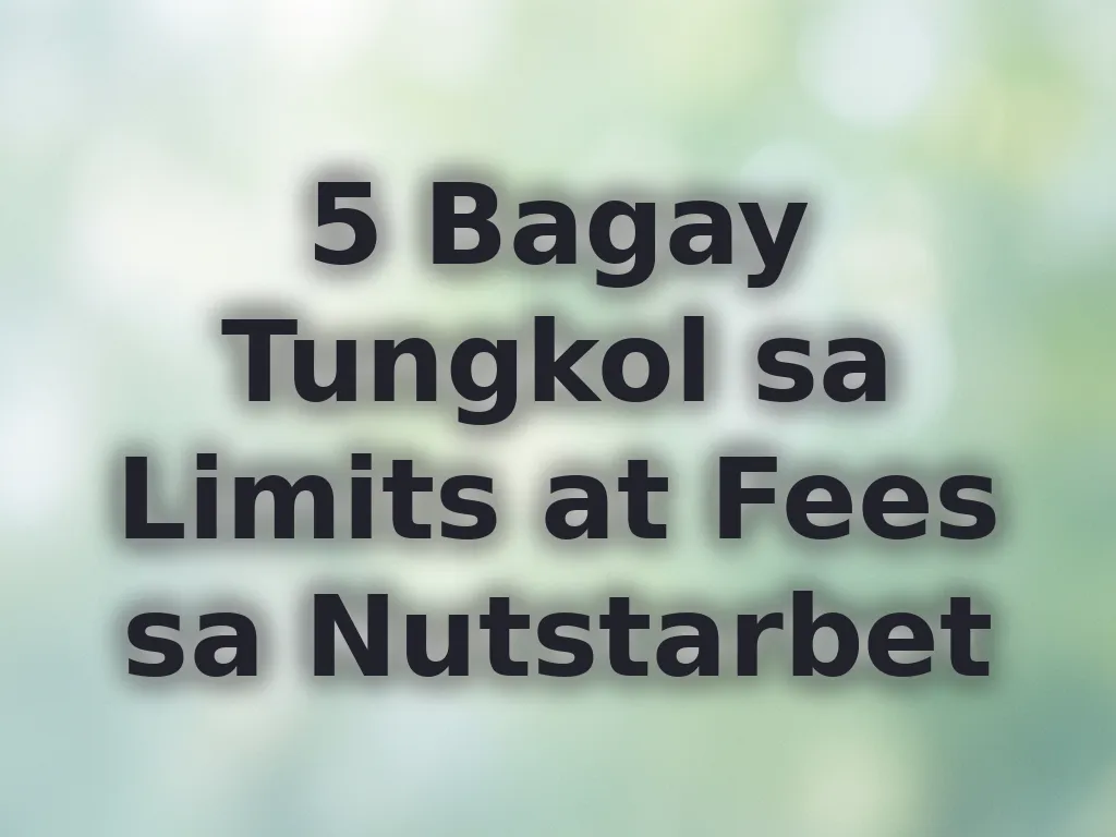 Detalye ng betting limits